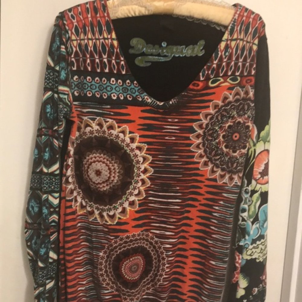 Desigual long sleeve BOHO sweater